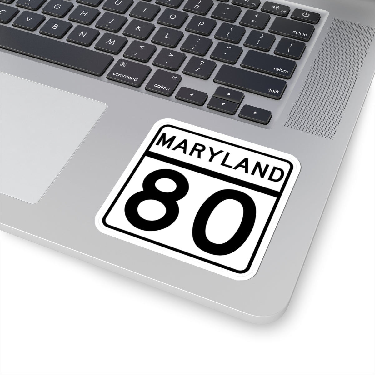 MD Route 80 (Maryland) (Road Sign) STICKER Vinyl Kiss-Cut Decal