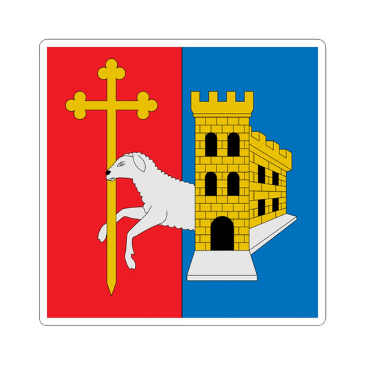 Flag of Gilberto Agustoni (Switzerland) STICKER Vinyl Kiss-Cut Decal