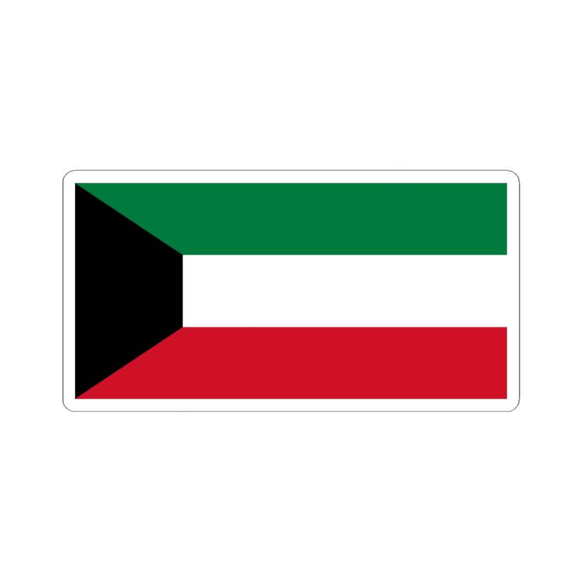 Flag of Kuwait (Kuwait) STICKER Vinyl Kiss-Cut Decal
