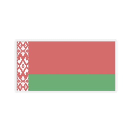 Flag of Belarus darker colors (Belarus) STICKER Vinyl Kiss-Cut Decal