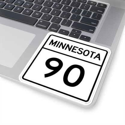 MN-90 1948 (Minnesota) (Road Sign) STICKER Vinyl Kiss-Cut Decal