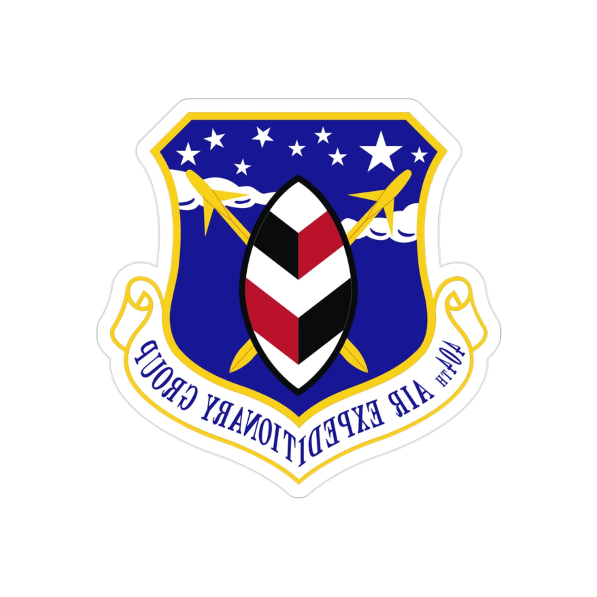 404th Air Expeditionary Group (U.S. Air Force) REVERSE PRINT Transparent STICKER-2" × 2"-The Sticker Space