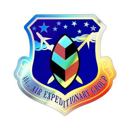 404th Air Expeditionary Group (U.S. Air Force) Holographic STICKER Die-Cut Vinyl Decal 5 Inch Holographic - The Sticker Space