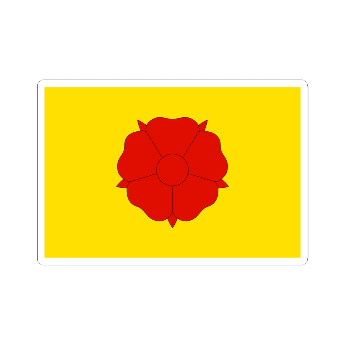 Flag of Sørum (Norway) STICKER Vinyl Kiss-Cut Decal