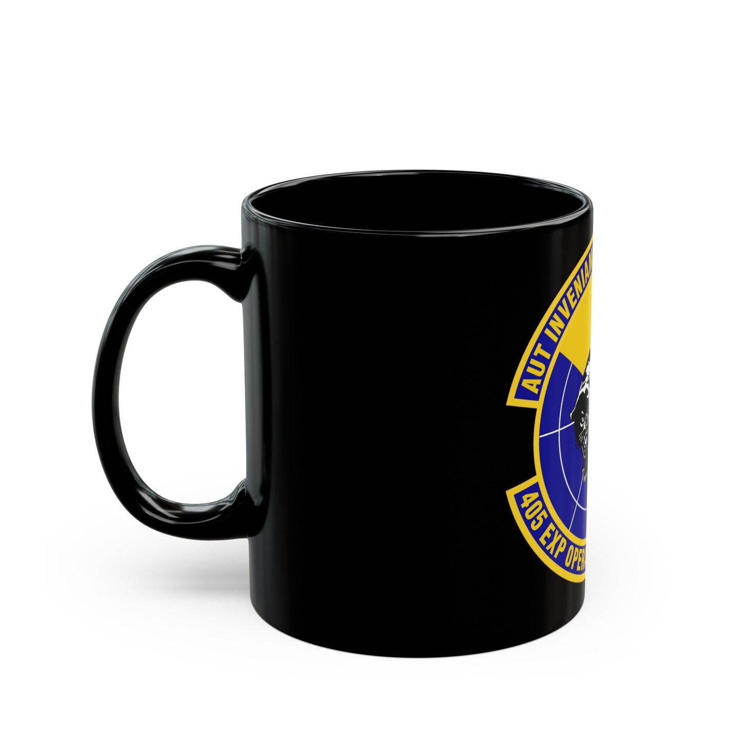 405th Expeditionary Operations Support Squadron (U.S. Air Force) Black Coffee Mug-The Sticker Space