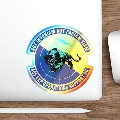 405th Expeditionary Operations Support Squadron (U.S. Air Force) Holographic STICKER Die-Cut Vinyl Decal-The Sticker Space