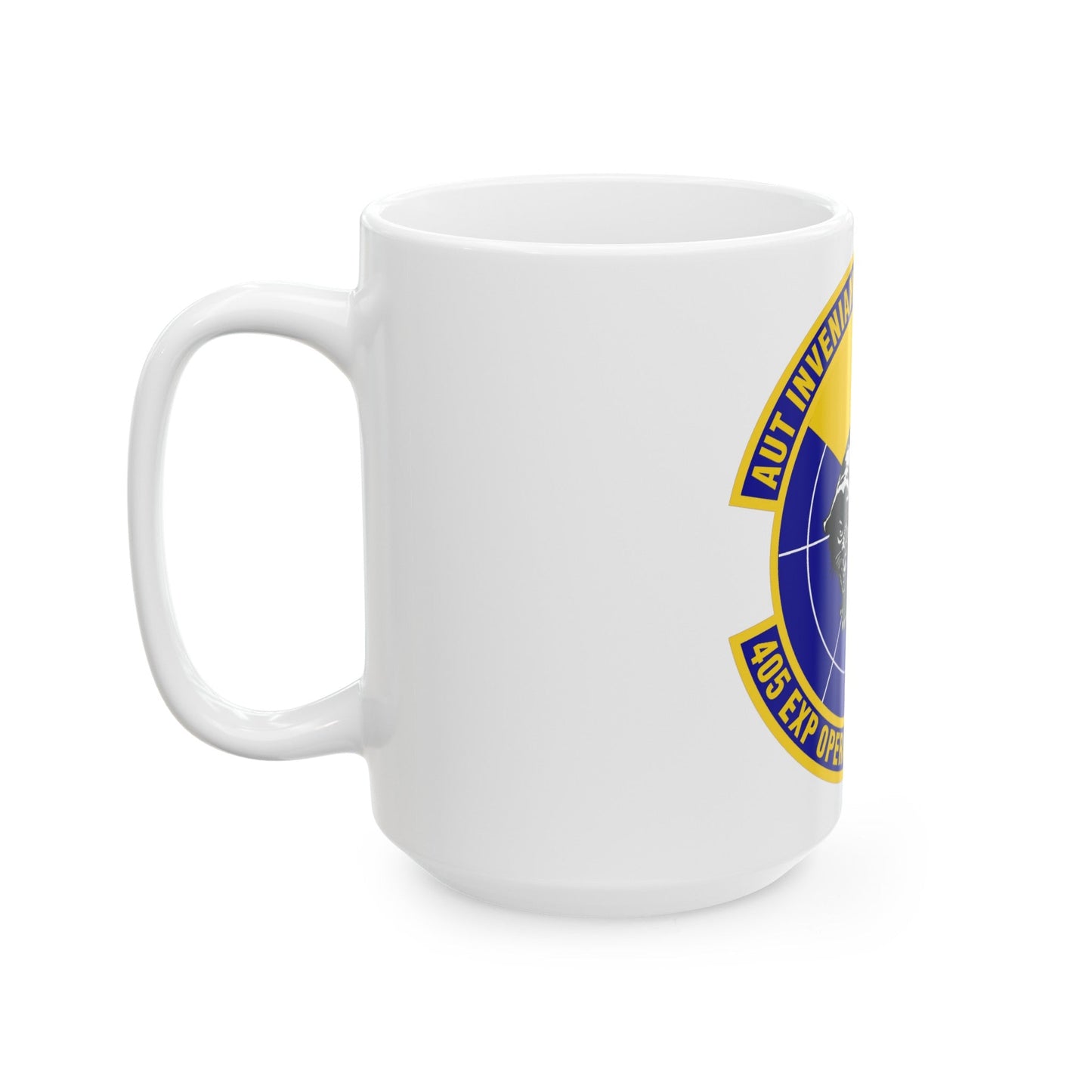 405th Expeditionary Operations Support Squadron (U.S. Air Force) White Coffee Mug-The Sticker Space