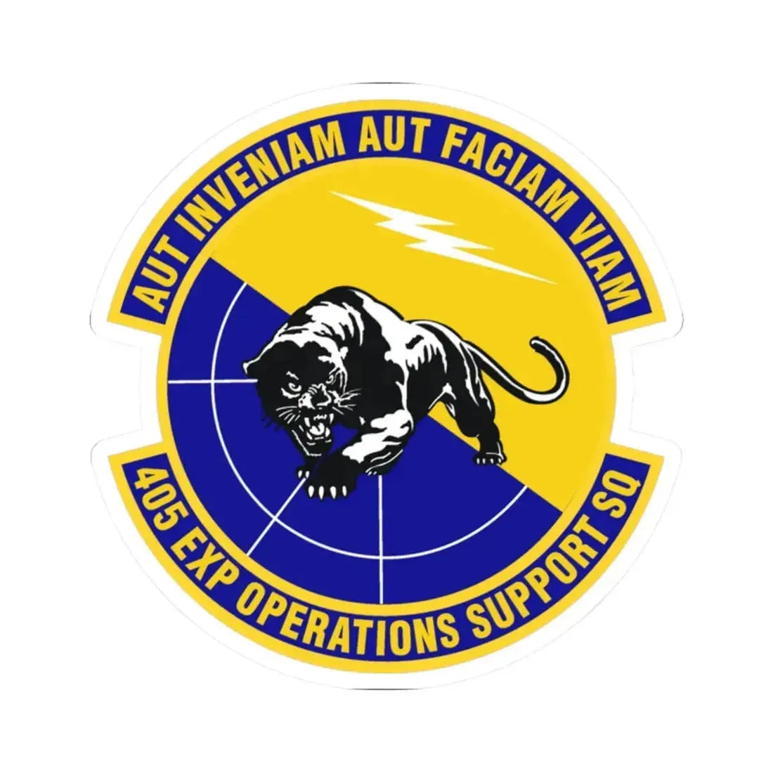 405th Expeditionary Operations Support Squadron (U.S. Air Force) STICKER Vinyl Kiss-Cut Decal 2 Inch White - The Sticker Space