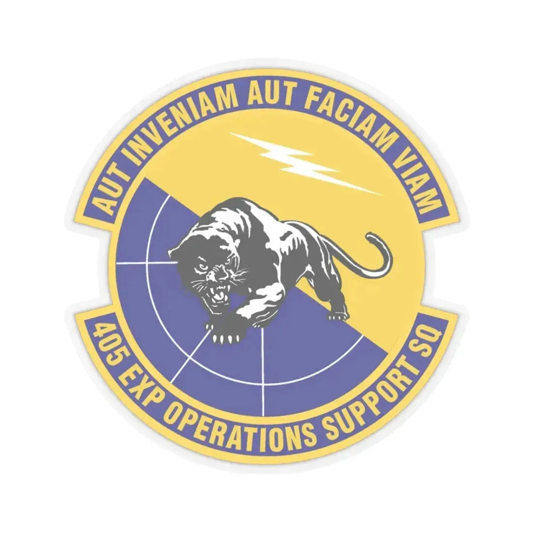 405th Expeditionary Operations Support Squadron (U.S. Air Force) STICKER Vinyl Kiss-Cut Decal 3 Inch Transparent - The Sticker Space