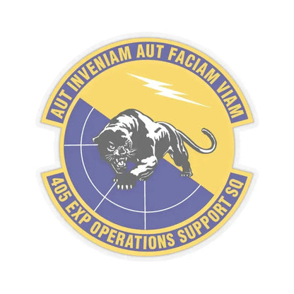 405th Expeditionary Operations Support Squadron (U.S. Air Force) STICKER Vinyl Kiss-Cut Decal 3 Inch Transparent - The Sticker Space