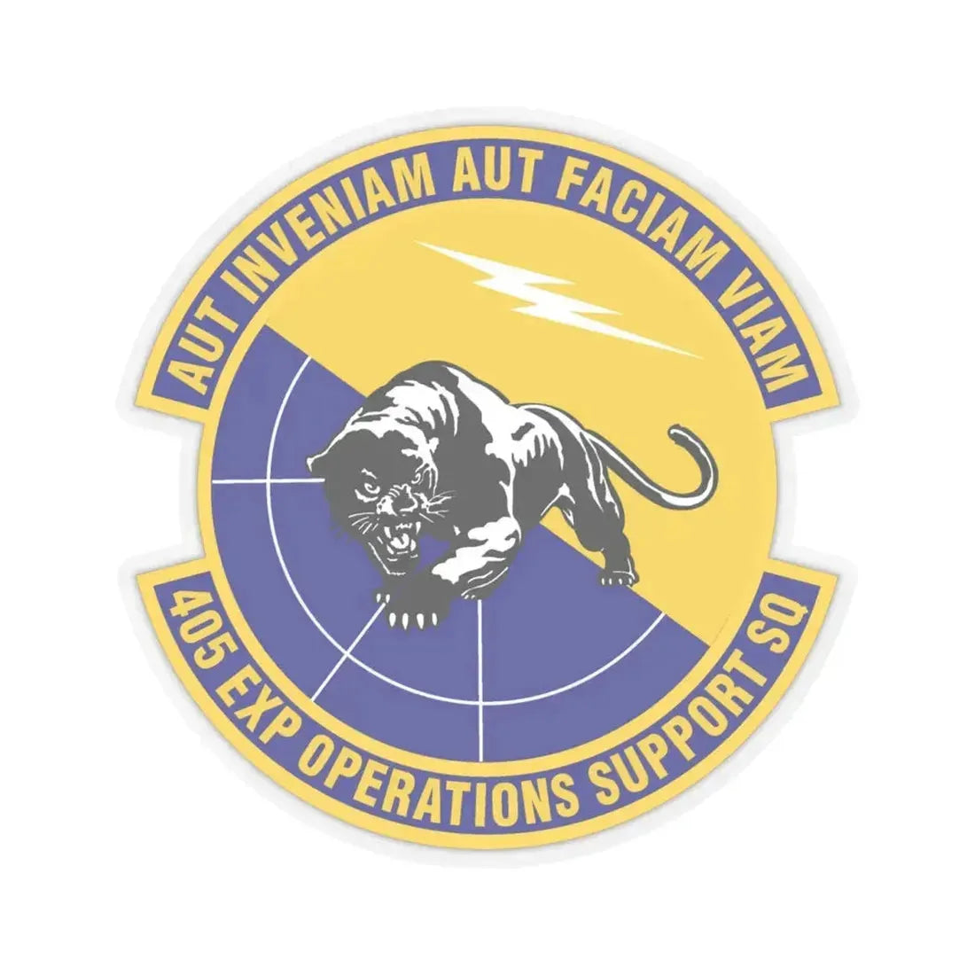 405th Expeditionary Operations Support Squadron (U.S. Air Force) STICKER Vinyl Kiss-Cut Decal 4 Inch Transparent - The Sticker Space