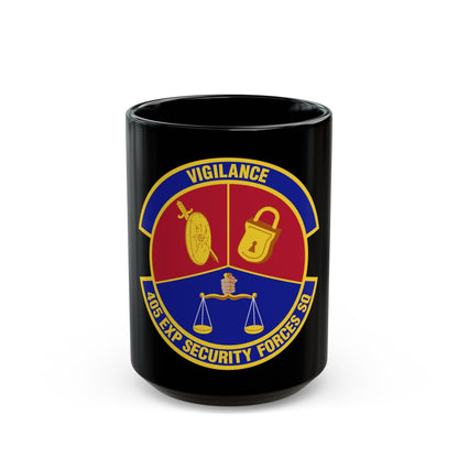 405th Expeditionary Security Forces Squadron (U.S. Air Force) Black Coffee Mug-15oz-The Sticker Space