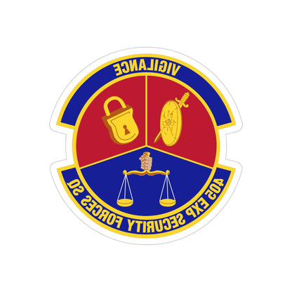 405th Expeditionary Security Forces Squadron (U.S. Air Force) REVERSE PRINT Transparent STICKER-4 Inch-The Sticker Space