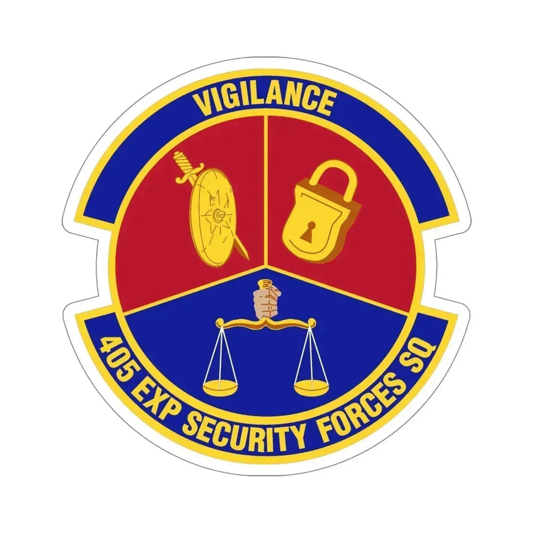 405th Expeditionary Security Forces Squadron (U.S. Air Force) STICKER Vinyl Die-Cut Decal 5 Inch - The Sticker Space