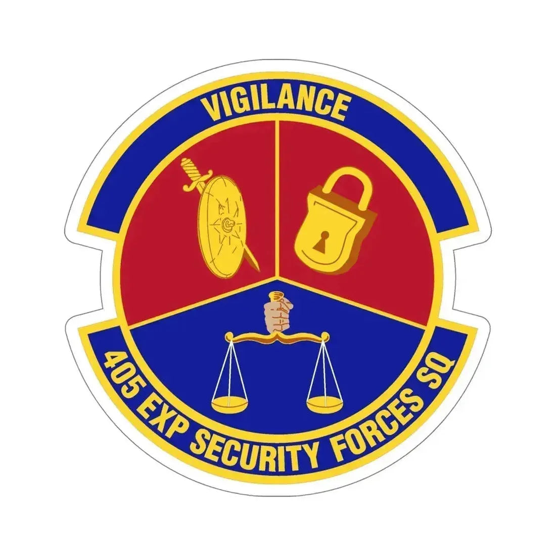 405th Expeditionary Security Forces Squadron (U.S. Air Force) STICKER Vinyl Die-Cut Decal 6 Inch - The Sticker Space