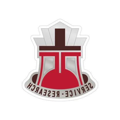 406 Medical Laboratory (U.S. Army) REVERSE PRINT Transparent Die-Cut STICKER 5 Inch Die-Cut Transparent - The Sticker Space