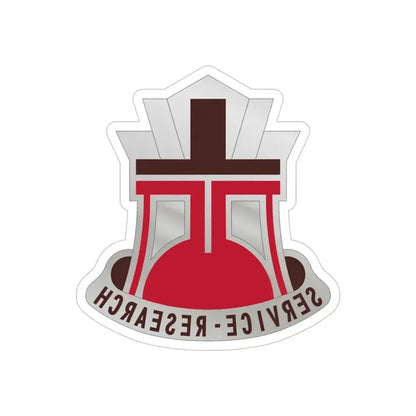 406 Medical Laboratory (U.S. Army) REVERSE PRINT Transparent Die-Cut STICKER 6 Inch Die-Cut Transparent - The Sticker Space
