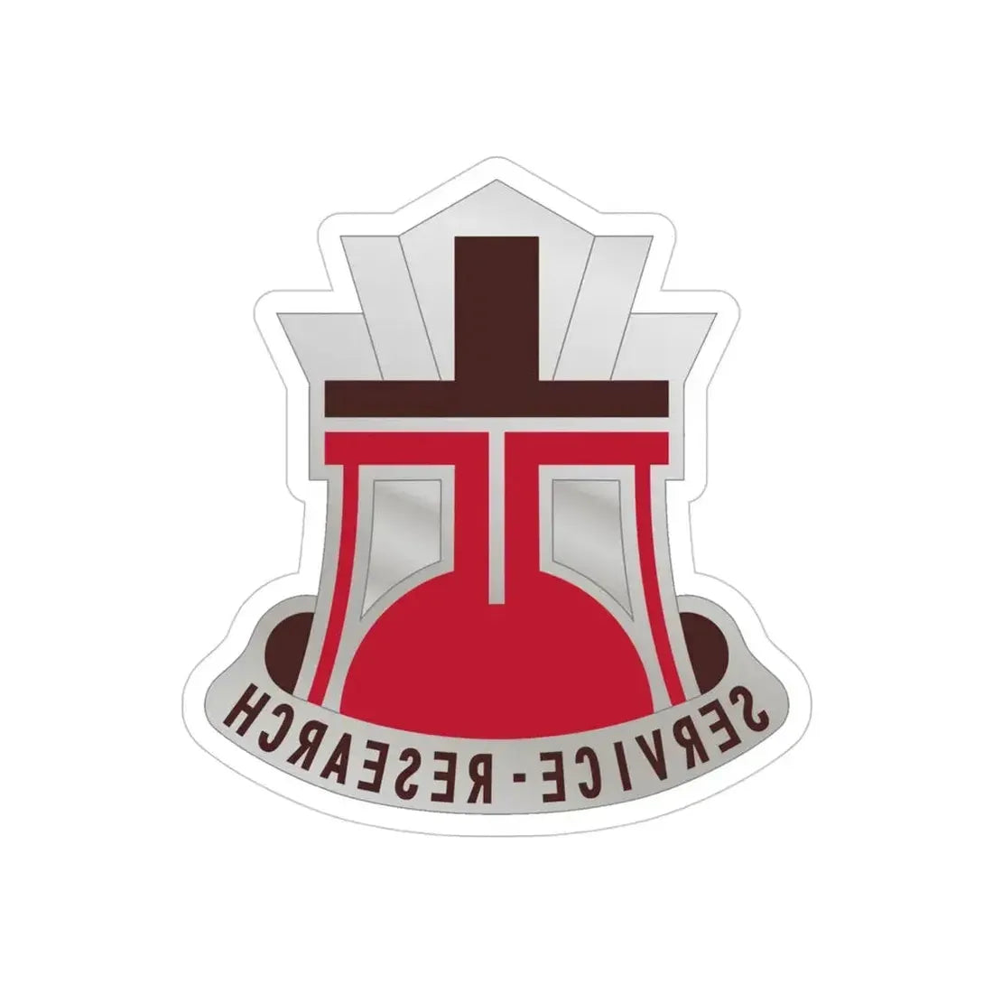 406 Medical Laboratory (U.S. Army) REVERSE PRINT Transparent Die-Cut STICKER - The Sticker Space