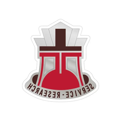 406 Medical Laboratory (U.S. Army) REVERSE PRINT Transparent Die-Cut STICKER - The Sticker Space