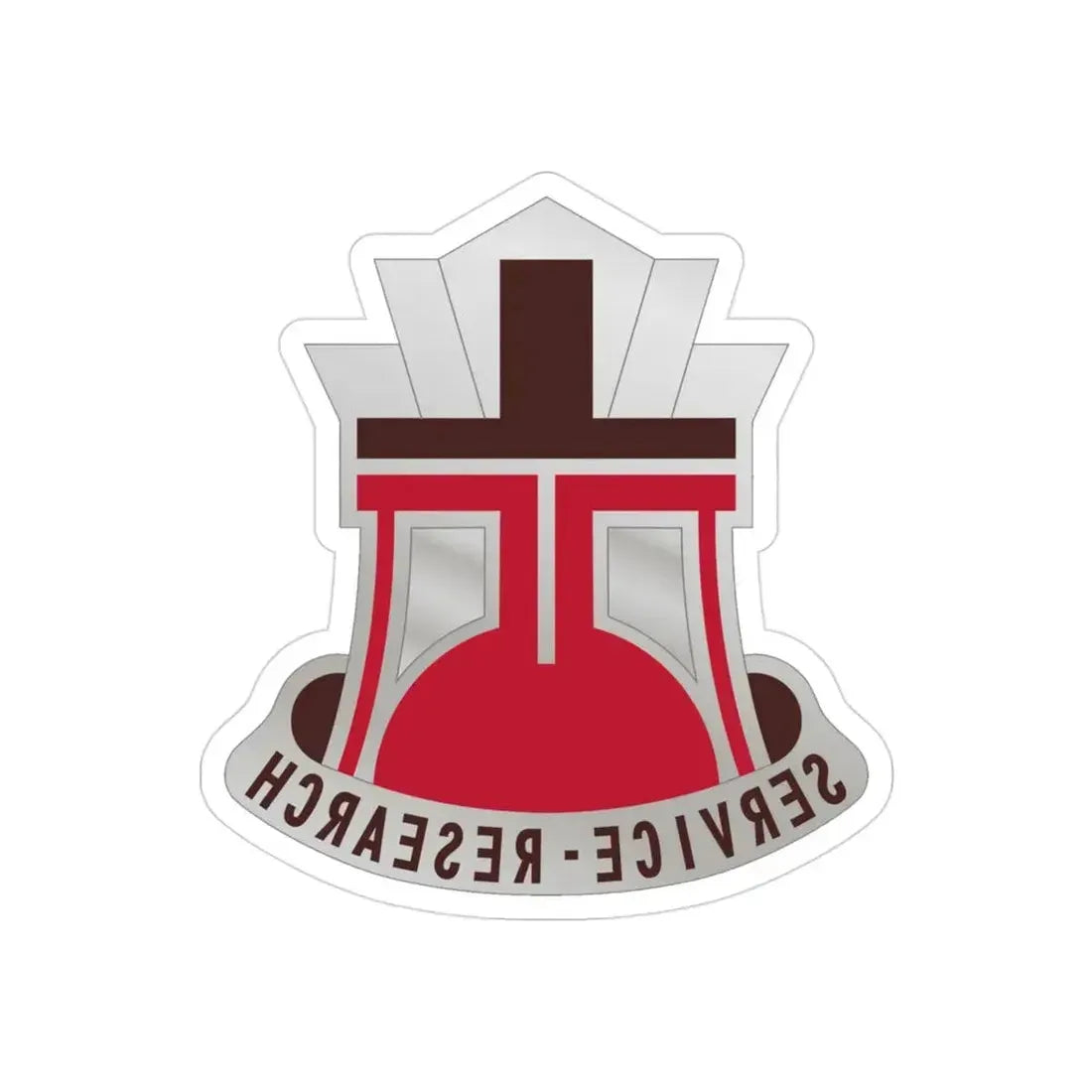406 Medical Laboratory (U.S. Army) REVERSE PRINT Transparent Die-Cut STICKER - The Sticker Space