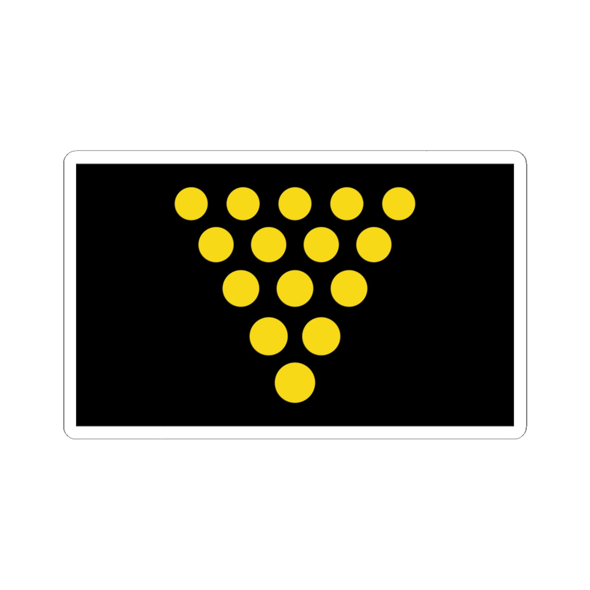 Flag of the Duke of Cornwall (England) STICKER Vinyl Kiss-Cut Decal