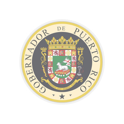 Seal of the Governor of Puerto Rico - STICKER Vinyl Kiss-Cut Decal