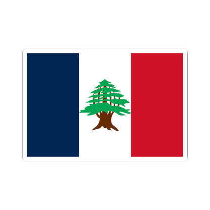 Flag of Lebanon 1920-1943 (Lebanon) STICKER Vinyl Kiss-Cut Decal