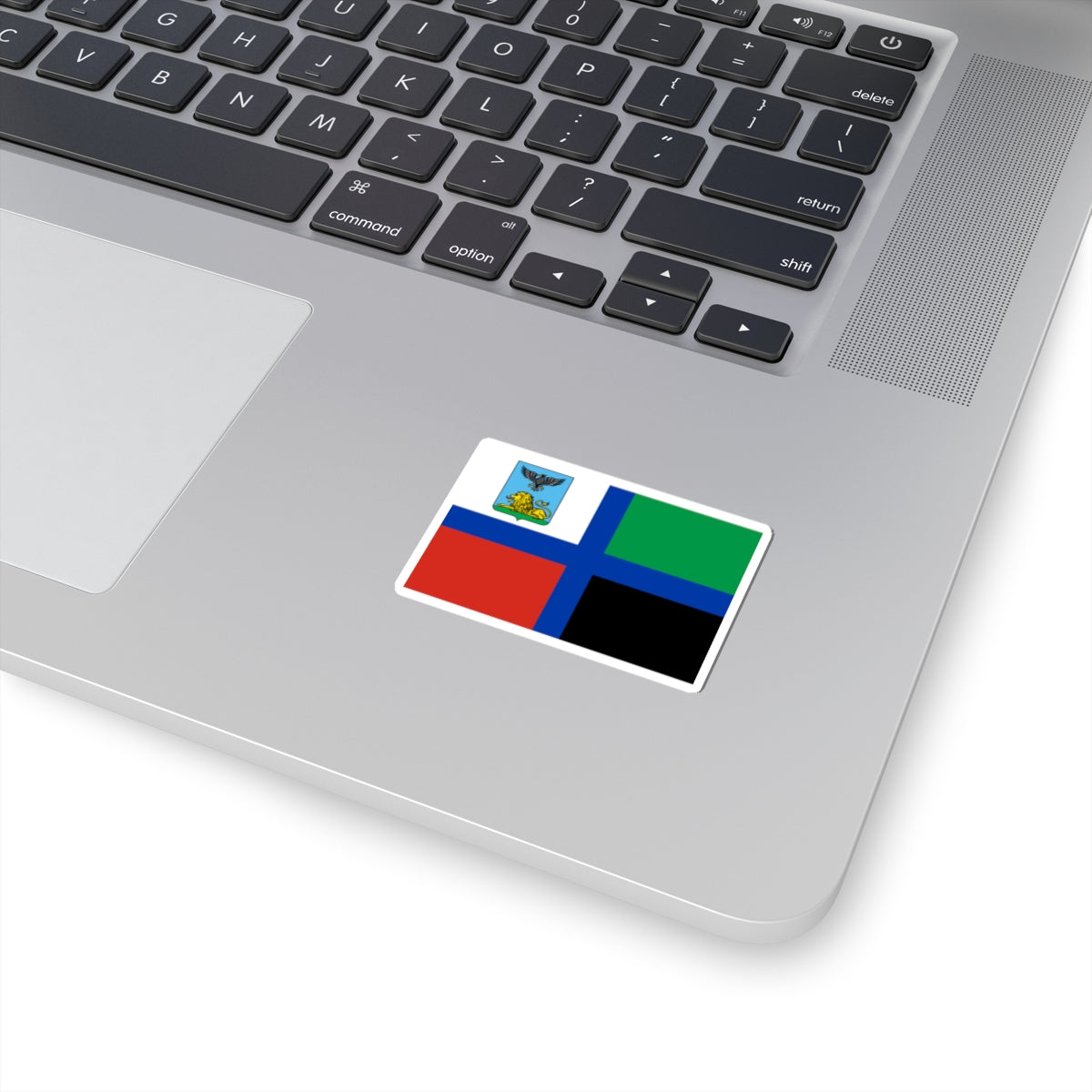 Flag of Belgorod Oblast Dark color (Russia) STICKER Vinyl Kiss-Cut Decal