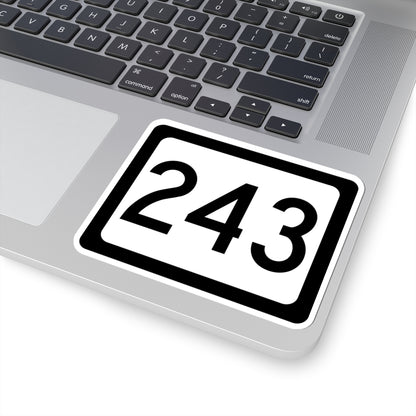 WV-243 (Virginia) (Road Sign) STICKER Vinyl Kiss-Cut Decal