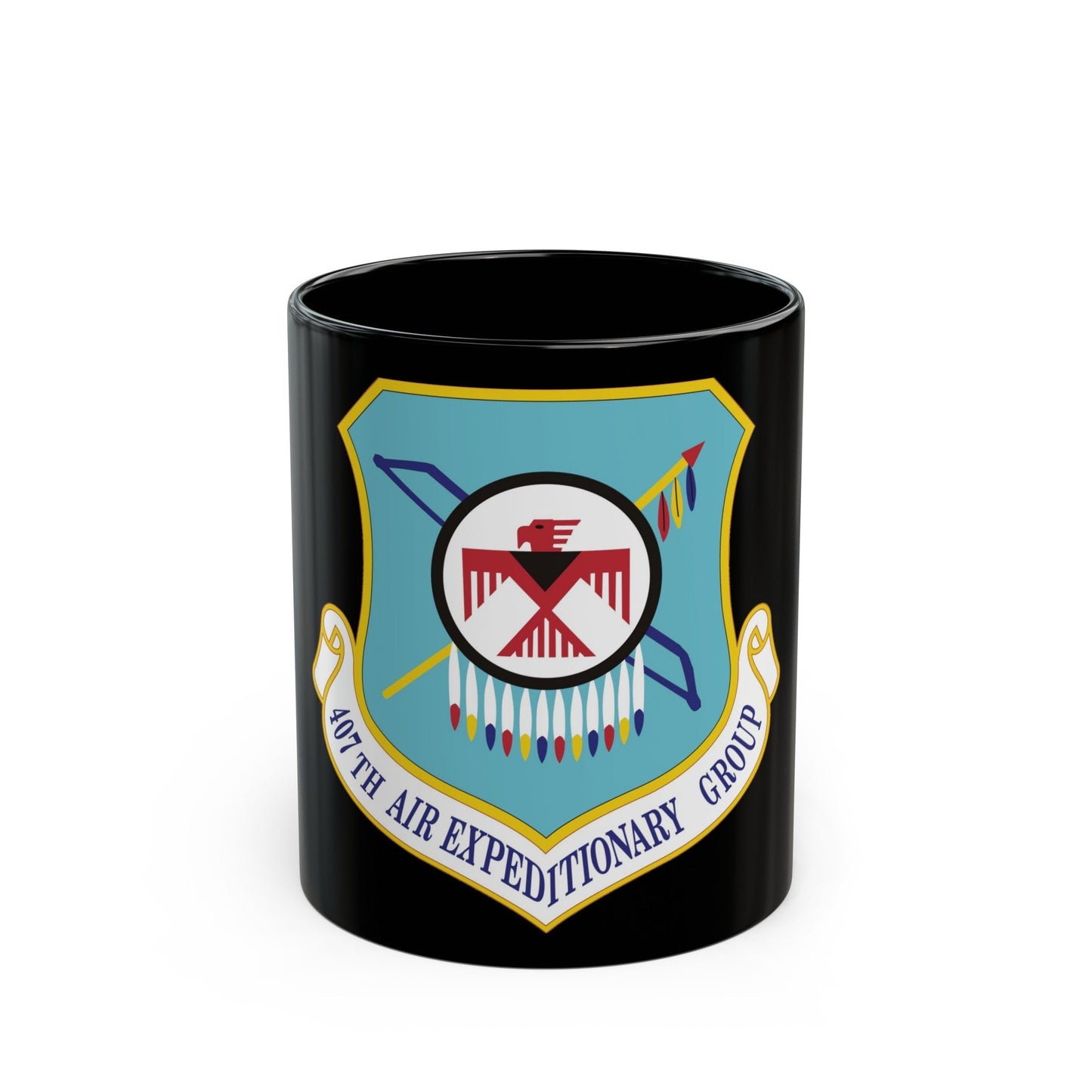 407th Air Expeditionary Group (U.S. Air Force) Black Coffee Mug-11oz-The Sticker Space