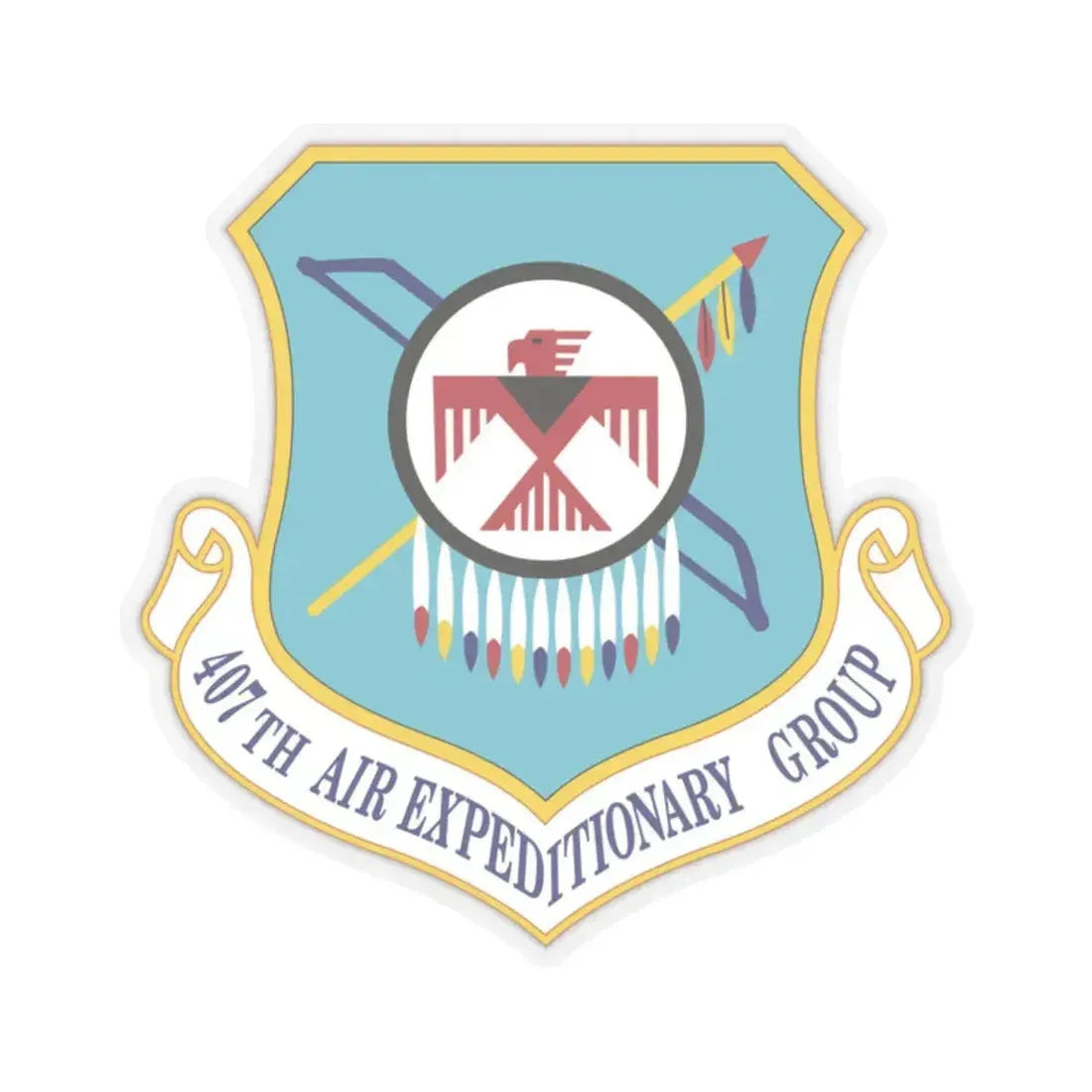 407th Air Expeditionary Group (U.S. Air Force) STICKER Vinyl Kiss-Cut Decal 2 Inch Transparent - The Sticker Space