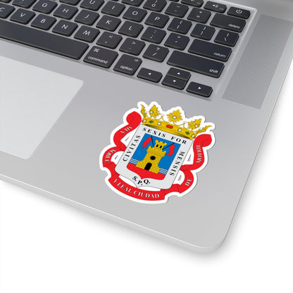 Escudo de Motril (Spain) (Coat of Arms) STICKER Vinyl Kiss-Cut Decal