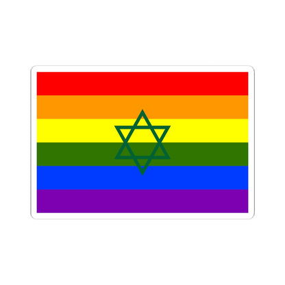 Flag of Morocco LGBT hexagram (Morocco) STICKER Vinyl Kiss-Cut Decal