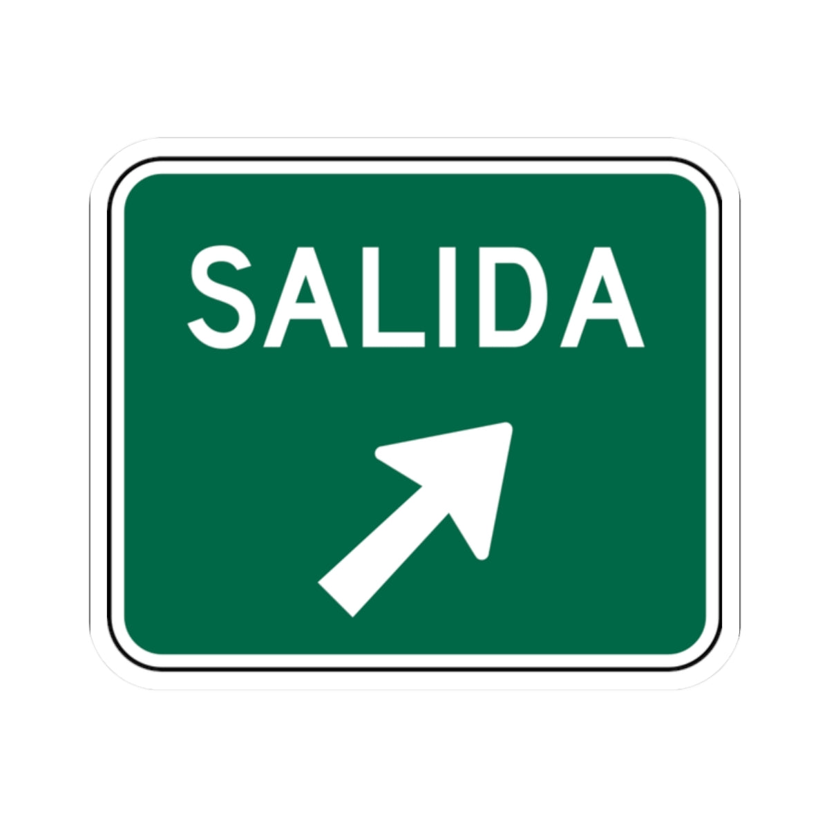 MUTCD-PR E5-1D (Puerto Rico) (Road Sign) STICKER Vinyl Kiss-Cut Decal