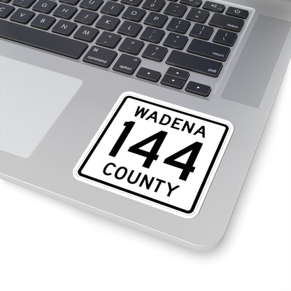 Wadena County 144 MN (Minnesota) (Road Sign) STICKER Vinyl Kiss-Cut Decal