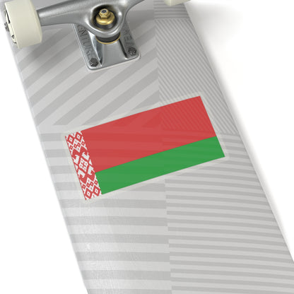 Flag of Belarus darker colors (Belarus) STICKER Vinyl Kiss-Cut Decal