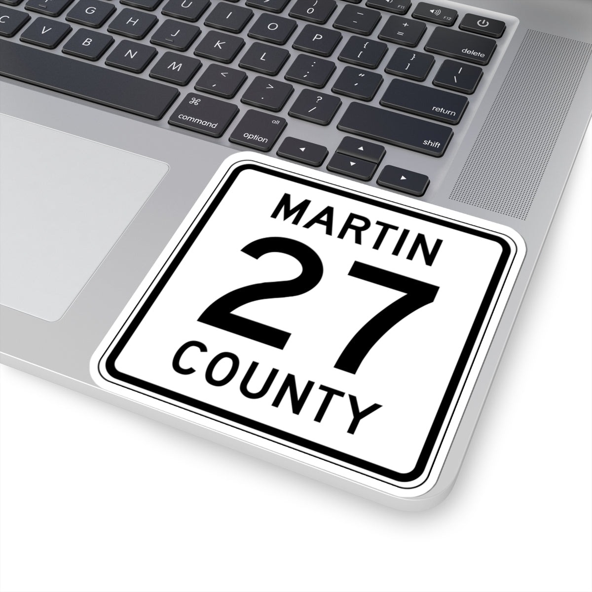 Martin County Route 27 MN (Minnesota) (Road Sign) STICKER Vinyl Kiss-Cut Decal