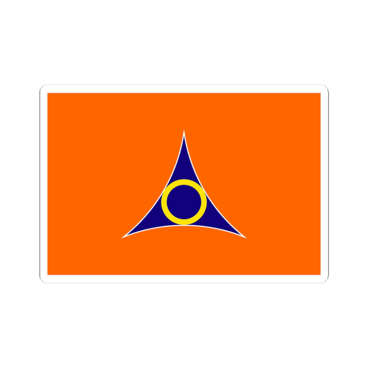 Flag of Ora Gunma (Japan) STICKER Vinyl Kiss-Cut Decal