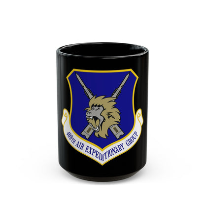 409th Air Expeditionary Group (U.S. Air Force) Black Coffee Mug-15oz-The Sticker Space