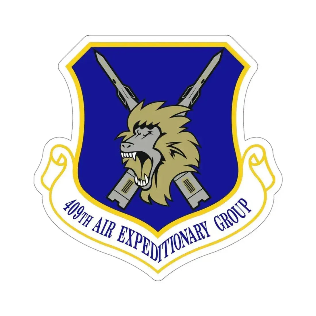 409th Air Expeditionary Group (U.S. Air Force) STICKER Vinyl Die-Cut Decal 4 Inch - The Sticker Space