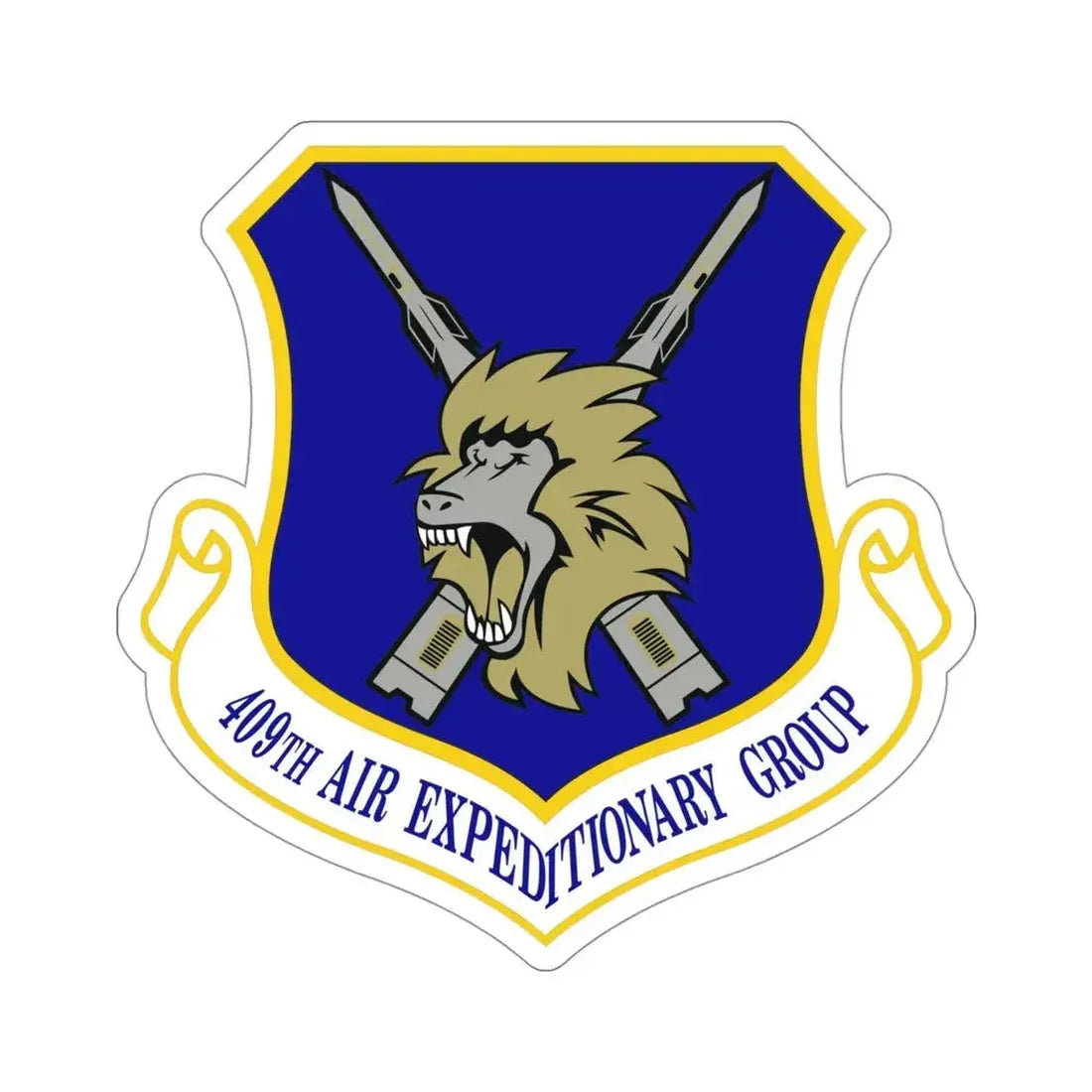 409th Air Expeditionary Group (U.S. Air Force) STICKER Vinyl Die-Cut Decal 4 Inch - The Sticker Space