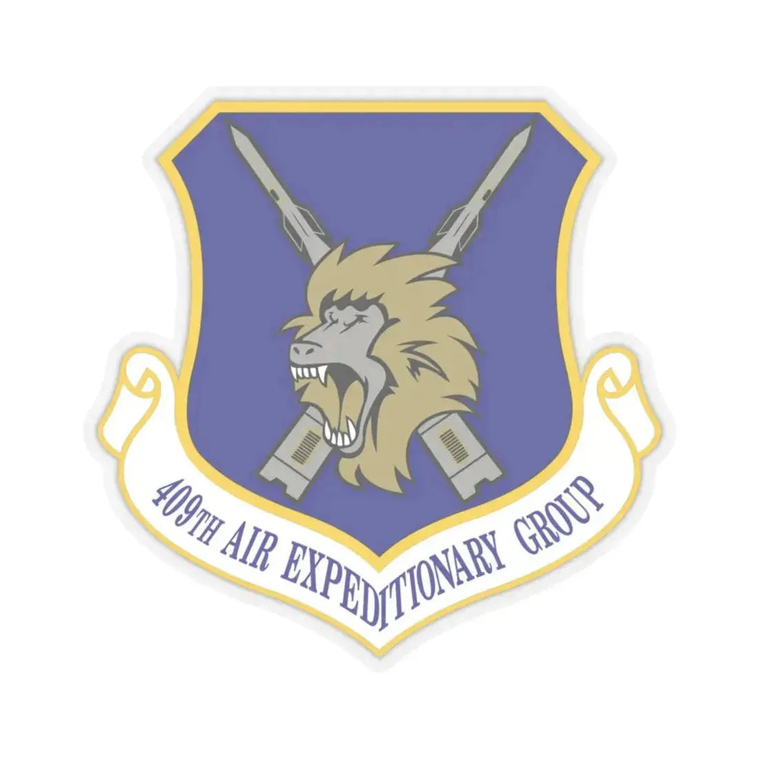 409th Air Expeditionary Group (U.S. Air Force) STICKER Vinyl Kiss-Cut Decal 4 Inch Transparent - The Sticker Space