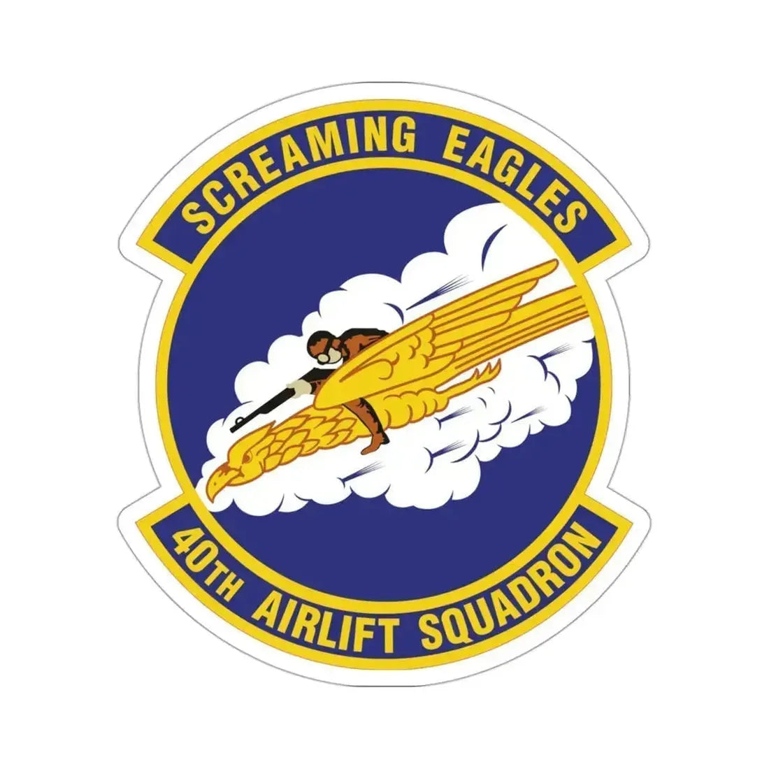 40th Airlift Squadron (U.S. Air Force) STICKER Vinyl Die-Cut Decal 3 Inch - The Sticker Space