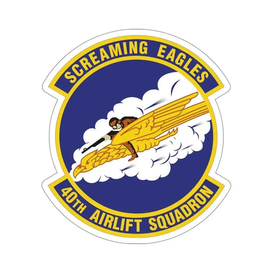 40th Airlift Squadron (U.S. Air Force) STICKER Vinyl Die-Cut Decal 5 Inch - The Sticker Space