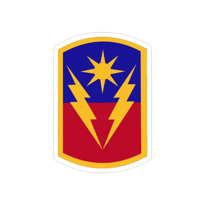 40th Armored Brigade (U.S. Army) REVERSE PRINT Transparent STICKER-2" × 2"-The Sticker Space