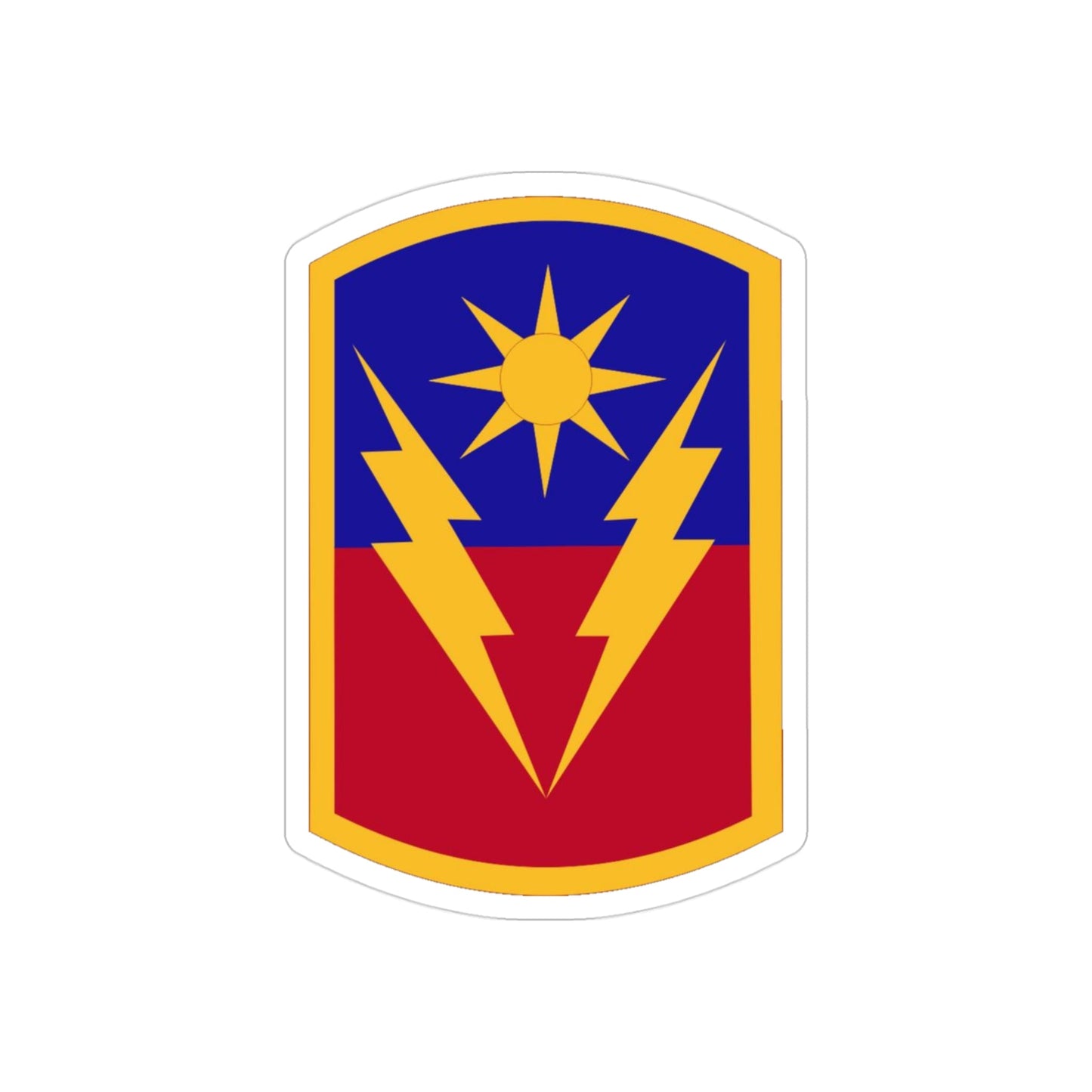 40th Armored Brigade (U.S. Army) REVERSE PRINT Transparent STICKER