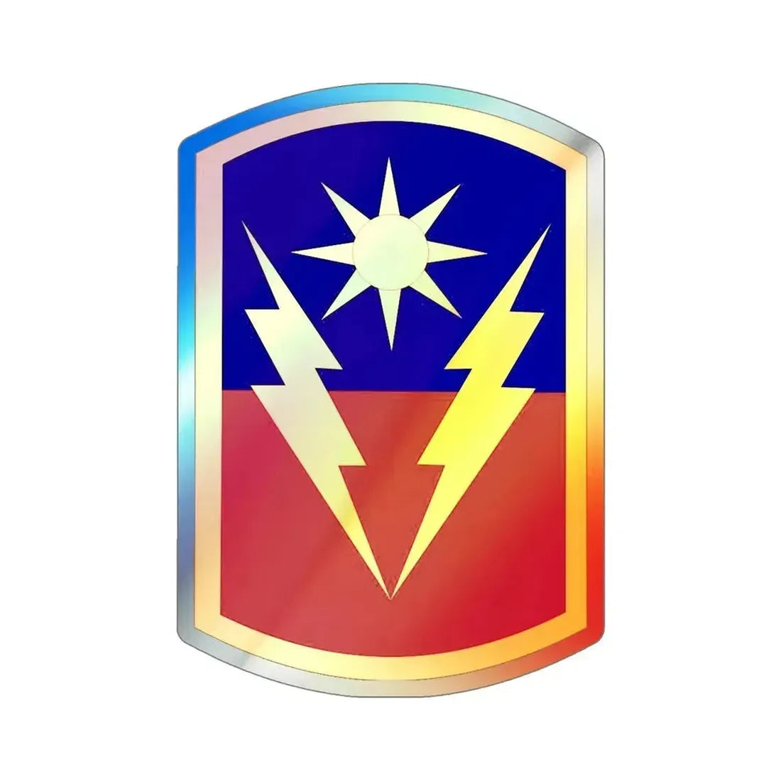 40th Armored Brigade (U.S. Army) Holographic STICKER Die-Cut Vinyl Decal 6 Inch Holographic - The Sticker Space