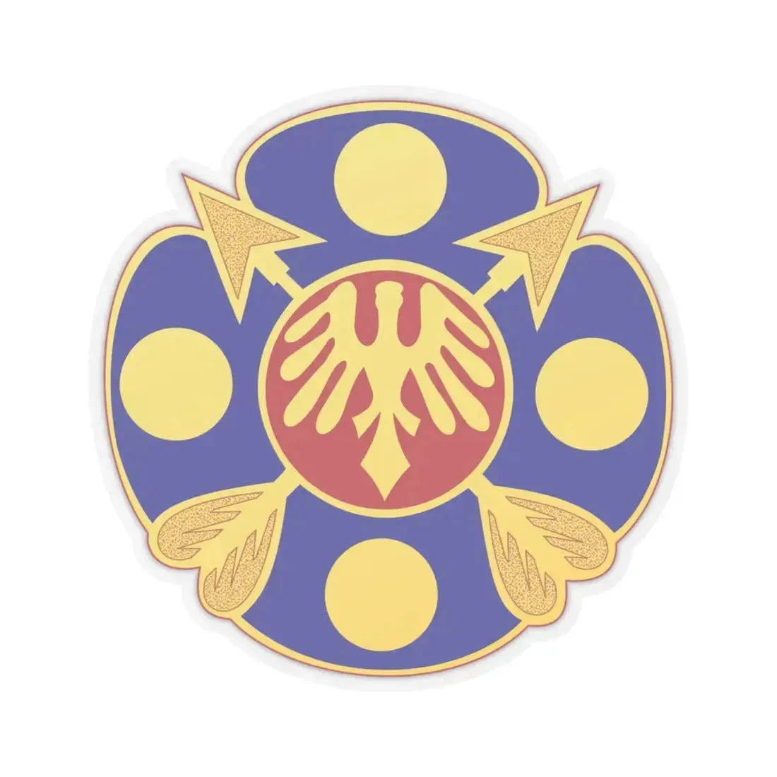 40th Artillery Brigade (U.S. Army) STICKER Vinyl Kiss-Cut Decal 4 Inch Transparent - The Sticker Space