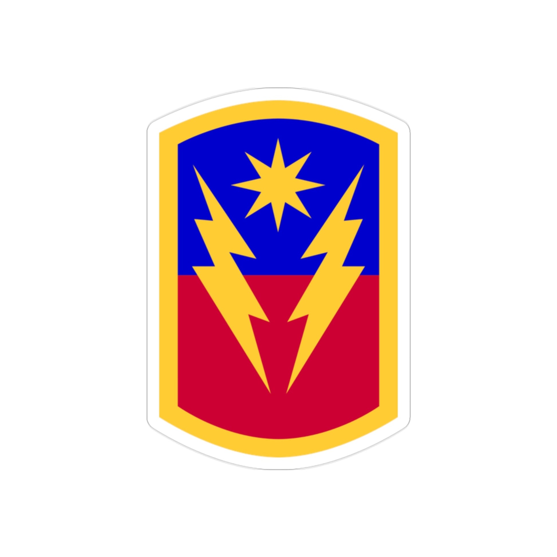 40th Infantry Brigade Combat Team SSI (U.S. Army) REVERSE PRINT Transparent STICKER-2" × 2"-The Sticker Space