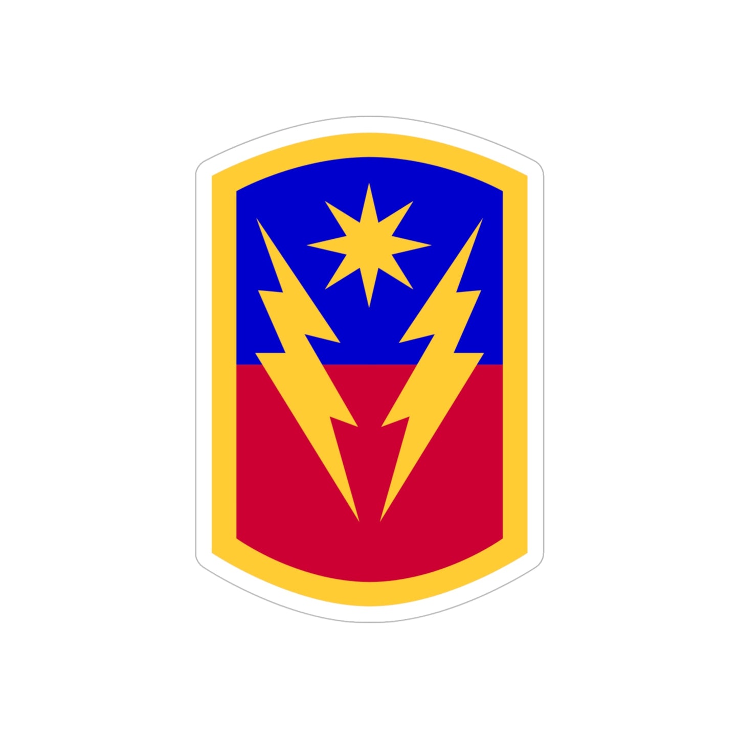 40th Infantry Brigade Combat Team SSI (U.S. Army) REVERSE PRINT Transparent STICKER-6" × 6"-The Sticker Space